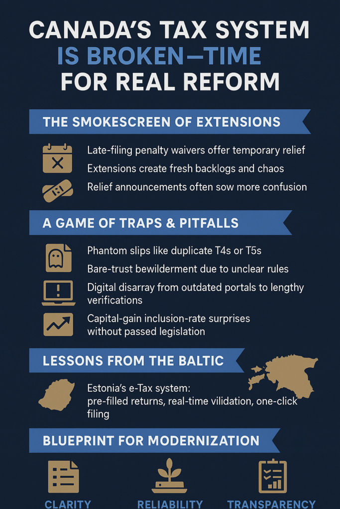 Infographic about a broken tax system